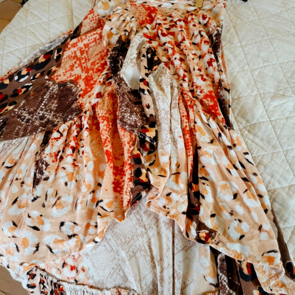 Raga Koshi Wrap Skirt XS assorted leopard pri t wrap skirt..
